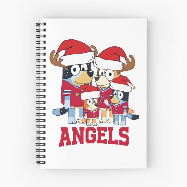 Item preview, Los Angeles Angels Bluey Santa Family Christmas Baseball designed and sold by Kleinpixel.