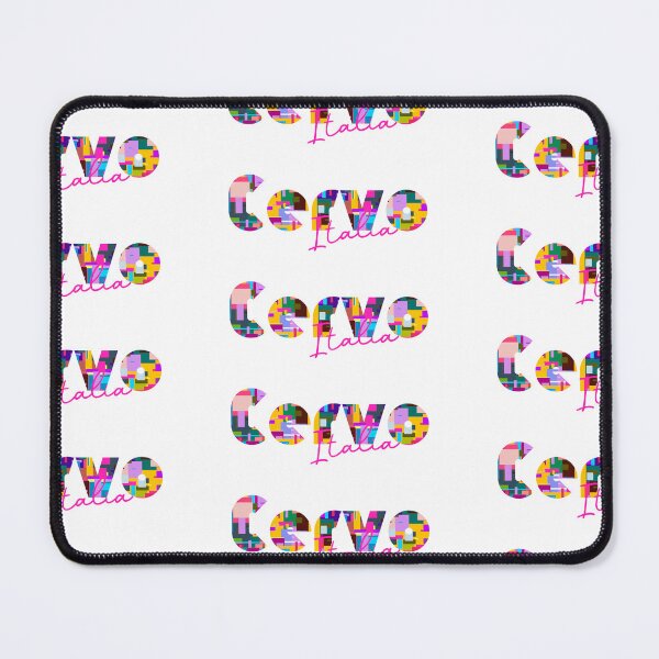Item preview, Cervo, Imperia, Italy, Italia, colorful typography design for travellers designed and sold by Wanderful-roads.