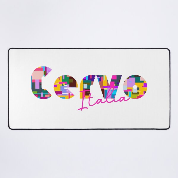 Item preview, Cervo, Imperia, Italy, Italia, colorful typography design for travellers designed and sold by Wanderful-roads.