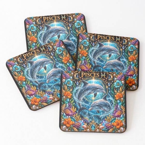Item preview, Pisces Themed Zodiac Dolphins designed and sold by InezPhotography.