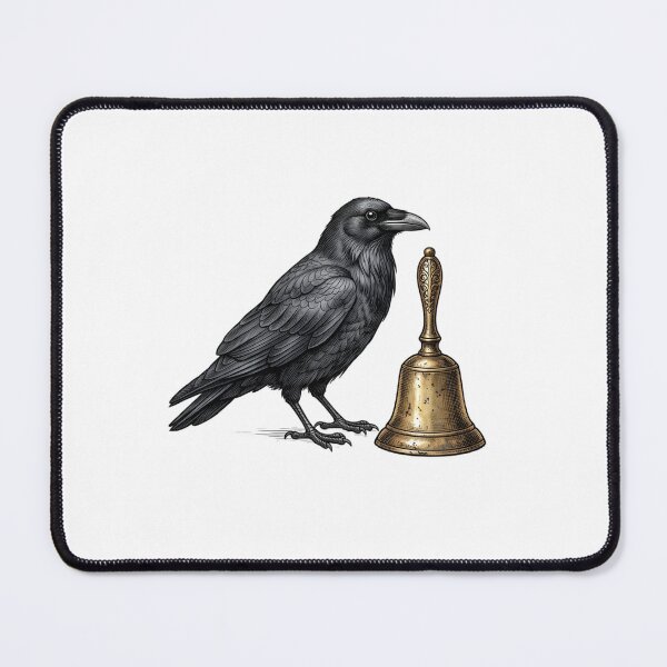 Item preview, Raven & Ornate Antique Bell designed and sold by PinkyDona.