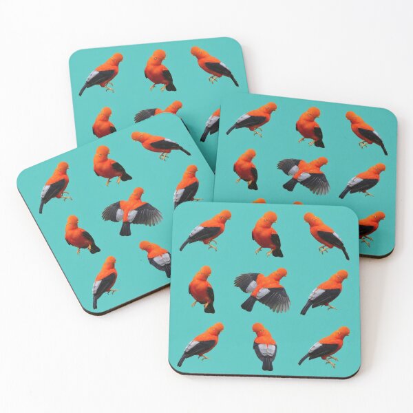 Item preview, Andean Cock-of-the-Rock – Bright Bird Pattern designed and sold by Helt-enkelt.