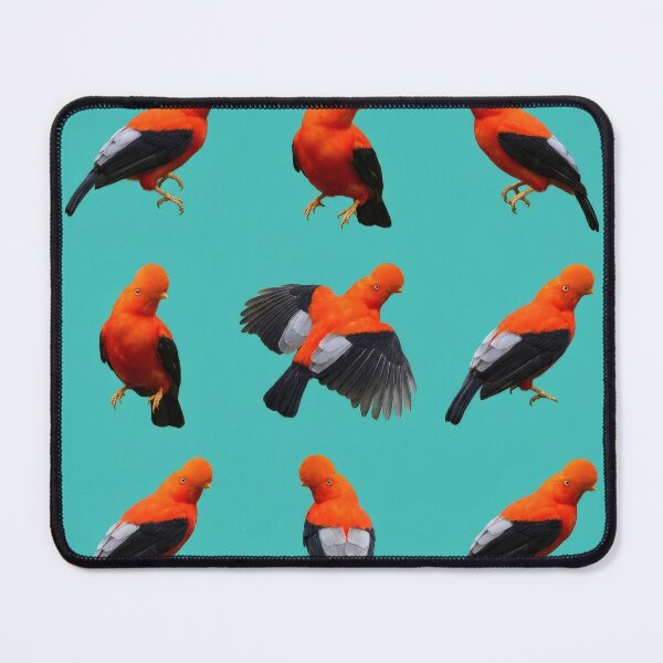 Item preview, Andean Cock-of-the-Rock – Bright Bird Pattern designed and sold by Helt-enkelt.