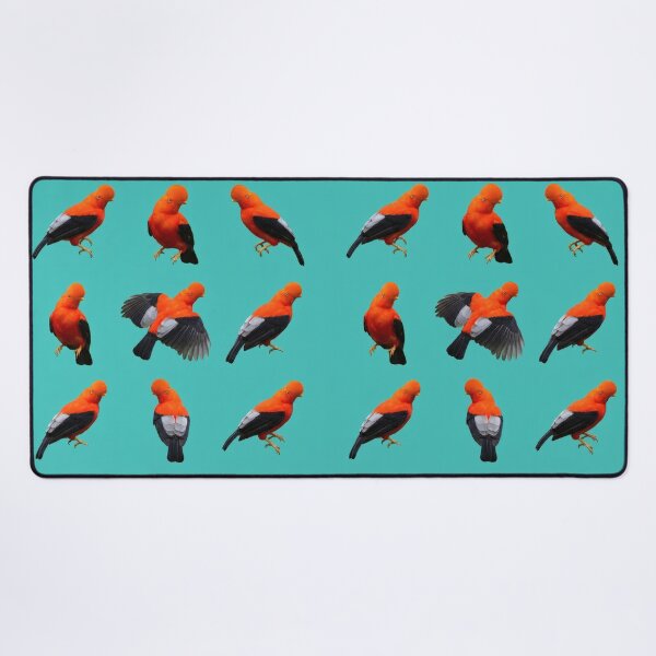 Item preview, Andean Cock-of-the-Rock – Bright Bird Pattern designed and sold by Helt-enkelt.