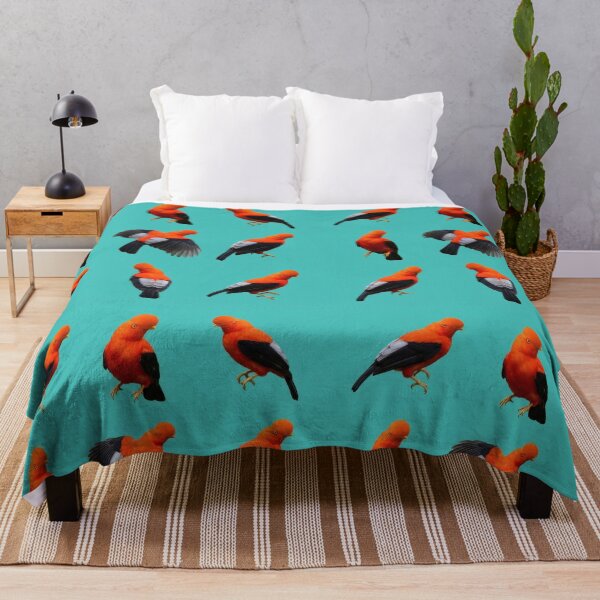 Item preview, Andean Cock-of-the-Rock – Bright Bird Pattern designed and sold by Helt-enkelt.