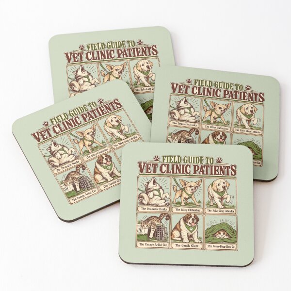 Item preview, Field Guide To Vet Clinic Patients Funny Vet Tech Dog Cat designed and sold by Popstudio85.