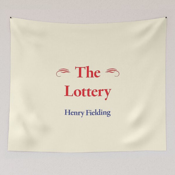 Item preview, Henry Fielding The Lottery Classic Literature designed and sold by CharlottePlaceArt.