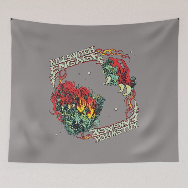 Item preview, Killswitch Engage Dragon Fire Metalcore Band T-Shirt-20 designed and sold by AngeloMazza.