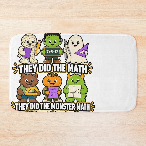Artikelvorschau, Halloween Math Teacher Cute Monster Classroom Humor entworfen und verkauft von stmpdwrld.