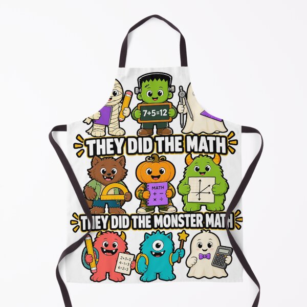 Aperçu de l'œuvre Halloween Math Teacher Cute Monster Classroom Humor créée et vendue par stmpdwrld.