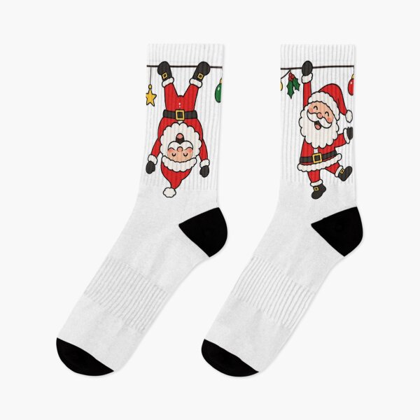 Item preview, Funny Hanging Santas with Christmas Lights & Ornaments designed and sold by Fun In The Sun .