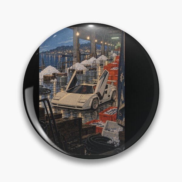 Item preview, Ukiyo-e Wedge Supercar in Pre-Dawn Fish Market Shin-Hanga designed and sold by WAVE-JP.