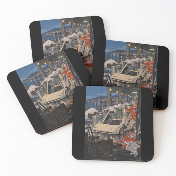 Item preview, Ukiyo-e Wedge Supercar in Pre-Dawn Fish Market Shin-Hanga designed and sold by WAVE-JP.