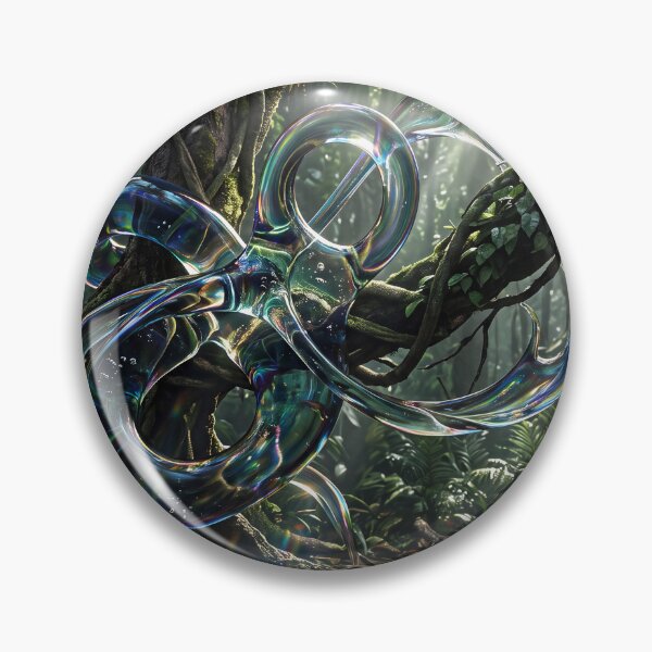 Item preview, Abstract Holographic Vines and Rainforest Sunbeams Art designed and sold by Elżbieta  Kaps.
