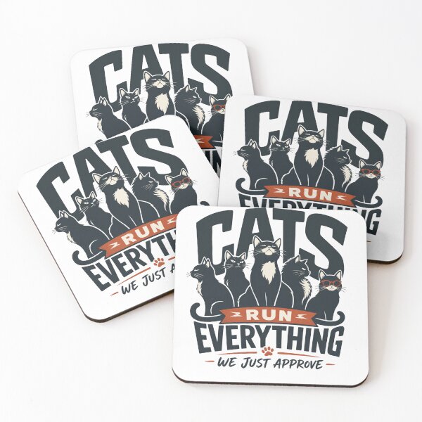 Item preview, Cats Run Everything, We Just Approve! – Funny Cat Lover Quote designed and sold by GoodPlaceToShop.