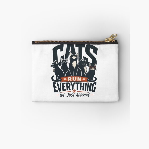 Item preview, Cats Run Everything, We Just Approve! – Funny Cat Lover Quote designed and sold by GoodPlaceToShop.