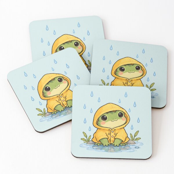 Item preview, Cute Rainy Day Frog designed and sold by MellowMunchkins.