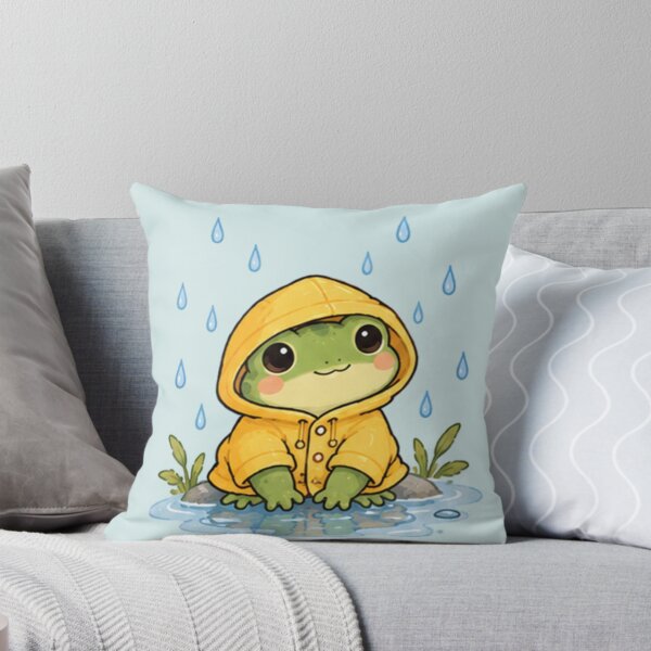 Item preview, Cute Rainy Day Frog designed and sold by MellowMunchkins.