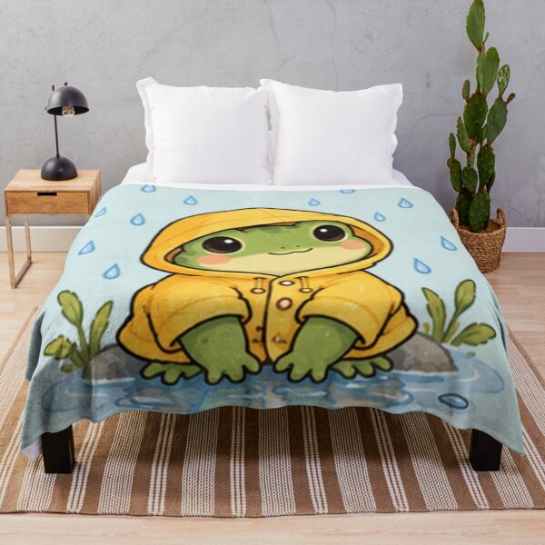 Item preview, Cute Rainy Day Frog designed and sold by MellowMunchkins.