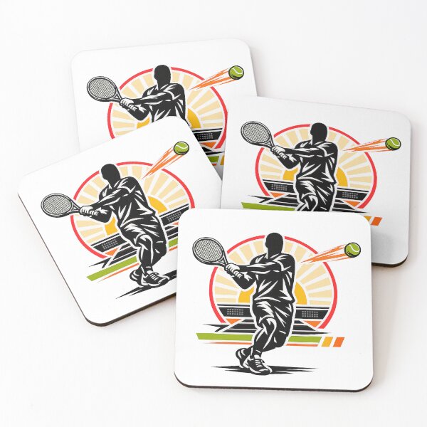 Item preview, Explosive Faceless Tennis Forehand – Modern Athletic Vector Art designed and sold by mbmstores.