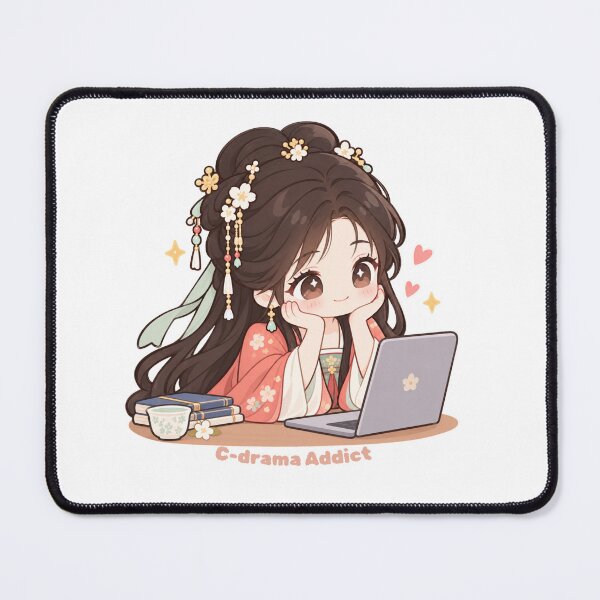 Item preview, C-drama Addict Chibi Girl designed and sold by momof3trades.