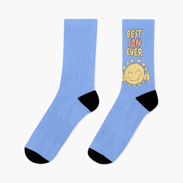 Item preview, BEST SON EVER Cute Sun Pastel Blue  designed and sold by HugSomeNettles.