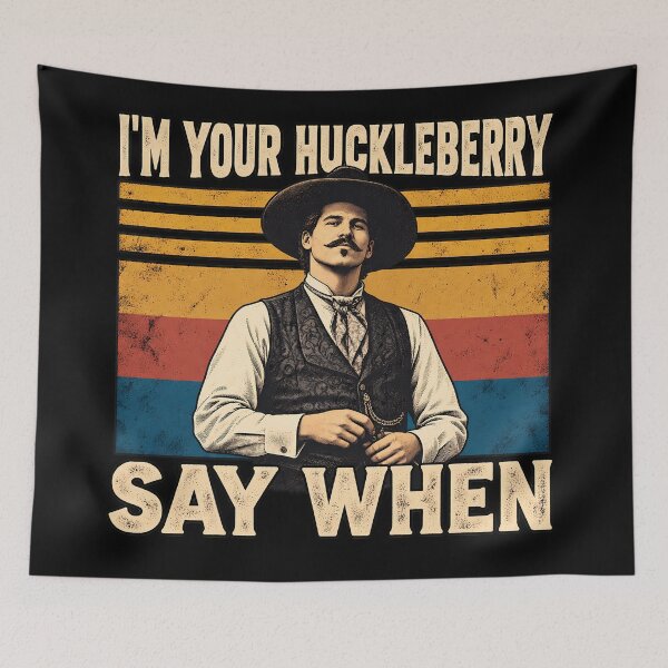 Item preview, I’m Your Huckleberry Say When Vintage Movie designed and sold by unicorns-art.