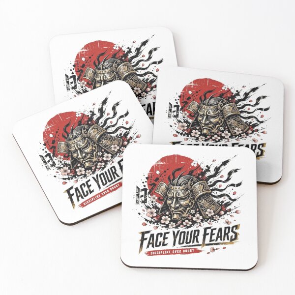 Item preview, Face Your Fears Samurai Helmet | Discipline Over Doubt Japanese Art designed and sold by Dogandesighn.