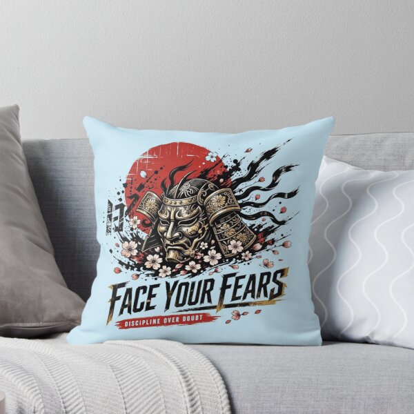 Item preview, Face Your Fears Samurai Helmet | Discipline Over Doubt Japanese Art designed and sold by Dogandesighn.