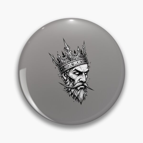 Item preview, King of Shadows Bearded Man Crown Graphic-52 designed and sold by MartinBisho.