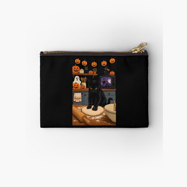 Item preview, Black Cat Baking Halloween Kitchen Art designed and sold by Dmo3HarkoArt.