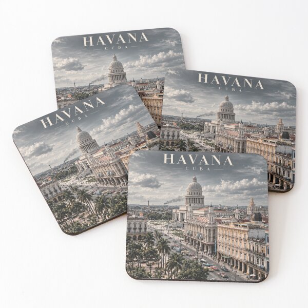 Item preview, Havana Cinematic Monochrome City Artwork designed and sold by MichaeIRellov.