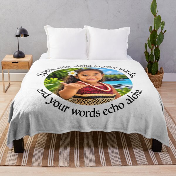 Item preview, Hawaii Aloha Proverb - Speak with aloha in your words | Pacific Art designed and sold by ShakaLife.org.