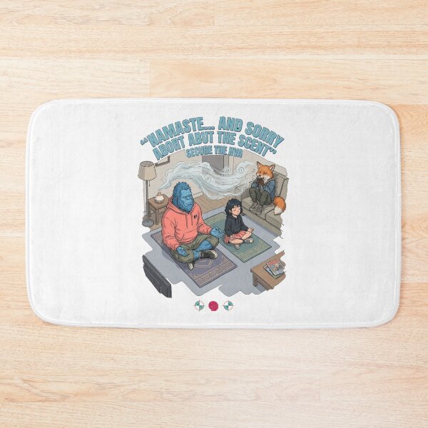Item preview, My Flow, Your Delay - Funny Apartment Bigfoot Yoga designed and sold by Whimsy Trail Co.