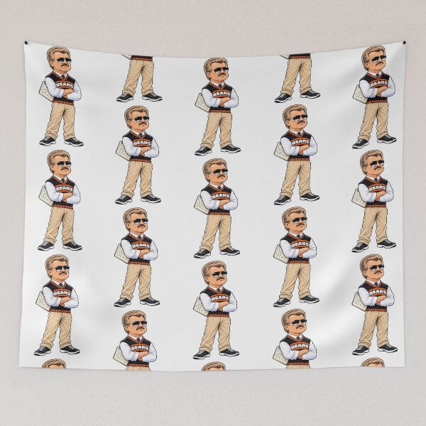 Item preview, Chibi Football Coach Sweater Vest Playbook Cartoon Art designed and sold by EdenChampl.