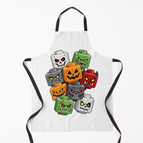 Item preview, Halloween Building Brick Head Pumpkin Ghost Zombie Friends comfort colors gift designed and sold by dennismarvin827.