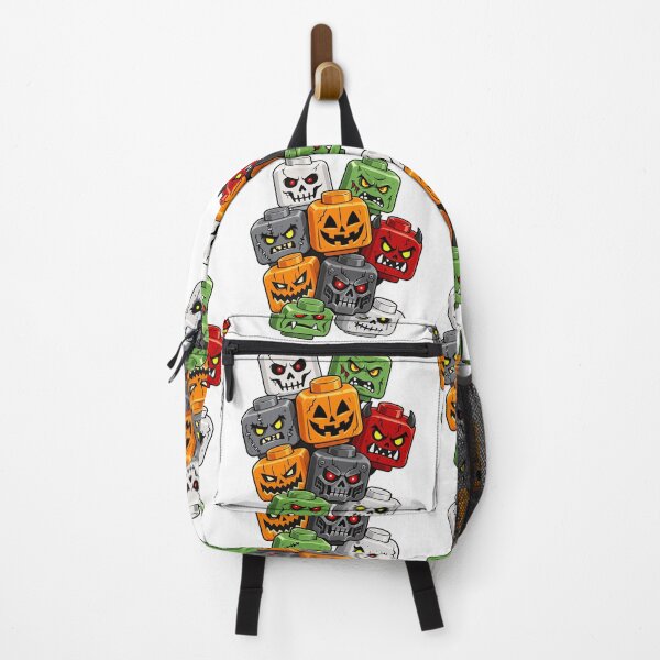 Item preview, Halloween Building Brick Head Pumpkin Ghost Zombie Friends comfort colors gift designed and sold by dennismarvin827.