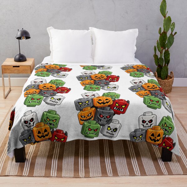 Item preview, Halloween Building Brick Head Pumpkin Ghost Zombie Friends comfort colors gift designed and sold by dennismarvin827.