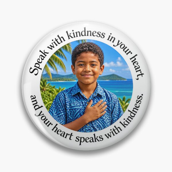 Item preview, Polynesian Kindness Proverb - Speak with kindness in your heart | Pacific Art designed and sold by ShakaLife.org.