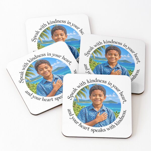 Item preview, Polynesian Kindness Proverb - Speak with kindness in your heart | Pacific Art designed and sold by ShakaLife.org.