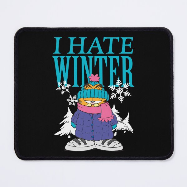 Item preview, I Hate Winter Bundled Up In Snow Retro Cartoon designed and sold by rebmanst.