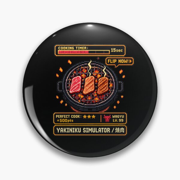 Item preview, Wagyu BBQ Retro Gaming Design | Japanese BBQ 8-Bit Gamer Graphic designed and sold by maaameee.