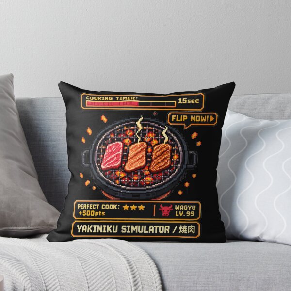 Item preview, Wagyu BBQ Retro Gaming Design | Japanese BBQ 8-Bit Gamer Graphic designed and sold by maaameee.