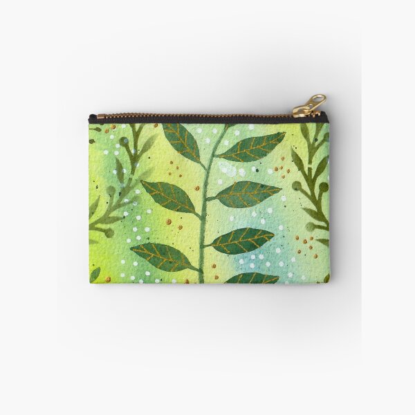 Item preview, Pretty in Green Abstract Watercolor Leaves designed and sold by AussieMuma.