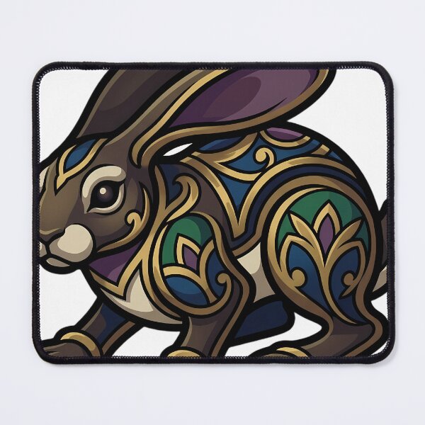 Item preview, Victorian Hare Emblem - Gothic Christmas Art designed and sold by IllumeInk.