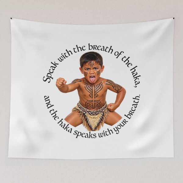 Item preview, Maori Expression Proverb - Speak with the breath of the haka | Pacific Art designed and sold by ShakaLife.org.