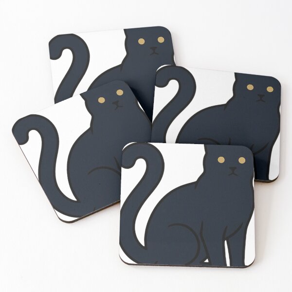 Item preview, Victorian Black Cat Emblem - Gothic Christmas Art designed and sold by IllumeInk.