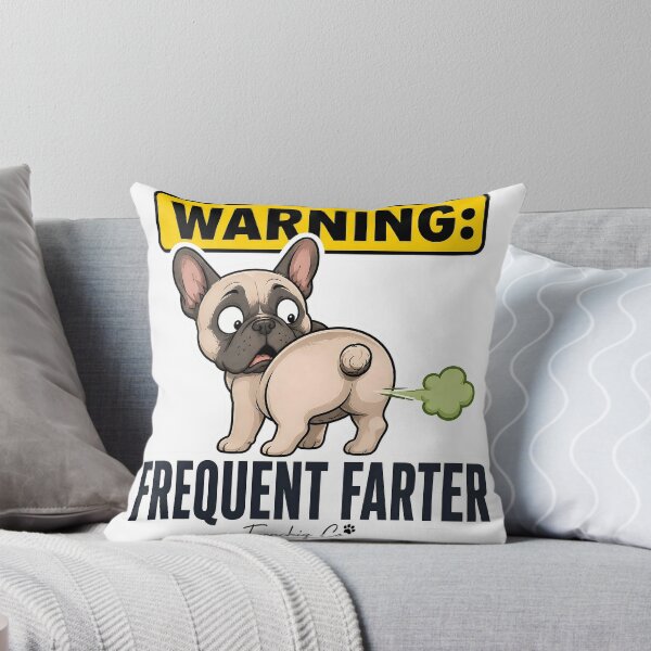Item preview, Funny French Bulldog Warning Frequent Farter Design designed and sold by Frenchiq Co.