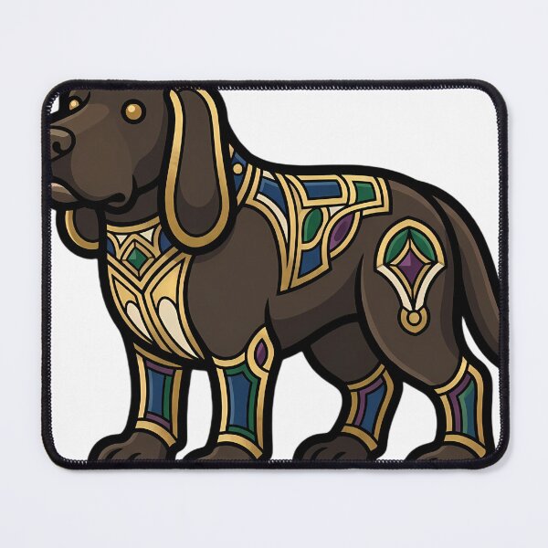Item preview, Victorian Hound Emblem - Gothic Christmas Art designed and sold by IllumeInk.