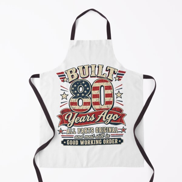 Item preview, Built 80 Years Ago Funny 80th Birthday USA Flag gift for him designed and sold by MichaeC1.